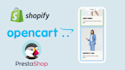 create any ecommerce website with opencart, prestashop or shopify