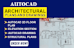 modify your existing plans, elevation and section in autocad