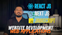 do website and web application development in react js next js, ai development