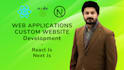 do custom web application and website development in react js and next js
