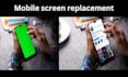 do mobile green screen tracking and replacement