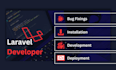 install, fix, develop laravel application
