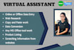 be your virtual assisstant for data entry and web research