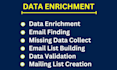 do data enrichment and email finding