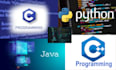 write c , cpp , python and java codes for you