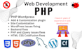 fix any bug from PHP, wordpress, javascript, HTML5, css3 website