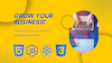 build and deploy dynamic web apps using HTML, CSS, js, and react