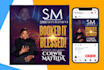 create unique, catchy social media event flyer design