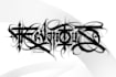 create gothic or graffiti dark lettering for tattoo design