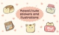 draw cute kawaii stickers and illustrations