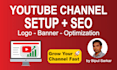 create and setup youtube channel