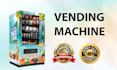 design any type of vending machine, atm wrap, vending machine logo