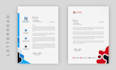 make a creative business letterhead for your company
