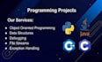 complete your c, c sharp, cpp and  java projects