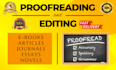 proofread and edit your english language manuscript professionally