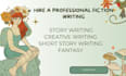 Ghost write fiction writing, novel, short story, fanfiction, fiction