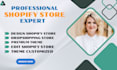 build shopify store, dropshipping store,responsive design