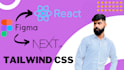 convert figma to react js next js website design with tailwind css