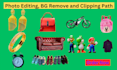do photo editing, background remove and clipping path