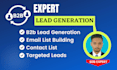 do b2b lead generation and prospect email list building