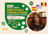 translate and add english, spanish, romanian srt vtt scc subtitles to your video