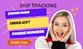 skip tracing real estate lead generation data entry