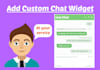 add custom live chat widget to your website