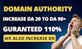 zero spam score, sky rocket boost da, dr of blog website