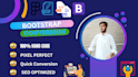 bootstrap 5 website design with SEO optimization by expert