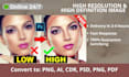 make your image to high resolution and high definition