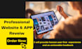 perform an app or website review and give you helpful feedback