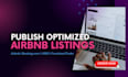 list vacation rental on airbnb, vrbo, booking com, furnished finder, tripadvisor