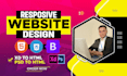 responsive website design html, css, bootstrap website xd to html, psd to html