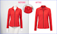 create  symmetrical ghost mannequin and neck joint