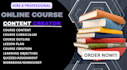 create online course content, course curriculum, course creation, lesson plan