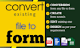 create fillable PDF form