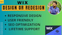 design or redesign your wix website