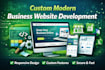 do custom modern business website development