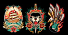 design custom old school traditional tattoo artwork