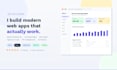 build a modern react or next web app with tailwind CSS