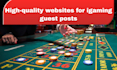 publish your igaming guest posts on premium websites with do follow backlinks