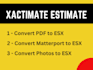 do xactimate PDF report to esx file