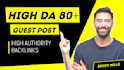write unique 10 guest post articles and permanent SEO backlinks
