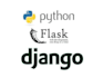 develop your web app and API with django, flask, react, and database services