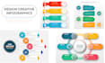 design flow chart, pie chart, business infographics, timeline infographic