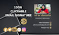 do clickable HTML email signature