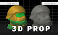 make a 3d prop for videogames, model and textures