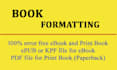 do book formatting ebook formatting paperback formatting