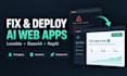 adjust and deploy your vibe coded web app to production