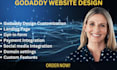 design godaddy website, godaddy website design, godaddy website redesign